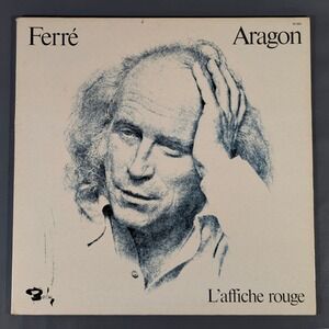 Leo Ferre L'affiche rouge Les Chansons d'Aragon 1976 Barclay 90 066 Vinyl LP